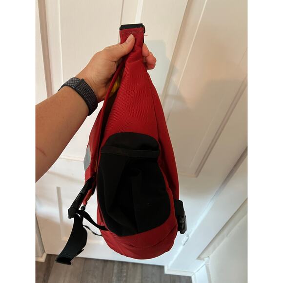 Patagonia messenger bag computer bag red vintage shoulder sling travel tote - Picture 7 of 13